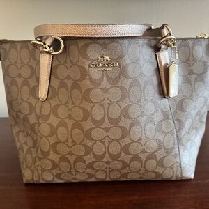 Coach Brown Signature Tote